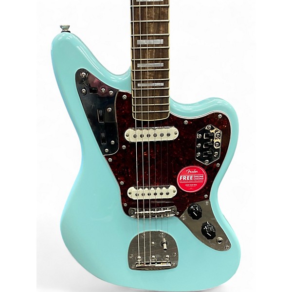 Used Squier CLASSIC VIBE 70'S JAGUAR Daphne Blue Solid Body Electric Guitar