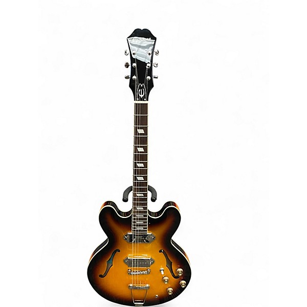Used Epiphone Casino Tobacco Burst Hollow Body Electric Guitar
