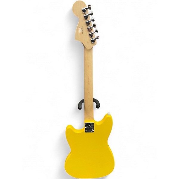 Used Squier Sonic Mustang Laurel Fingerboard Graffiti Yellow Solid Body Electric Guitar