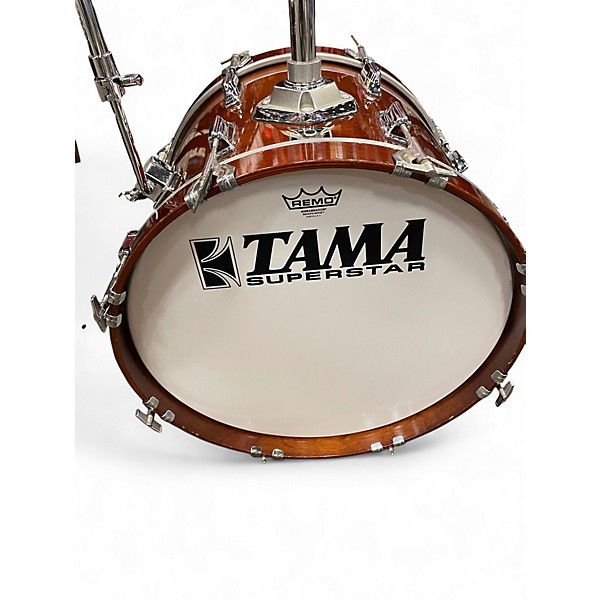 Used TAMA 4 Piece Superstar Mahogany Gloss Drum Kit