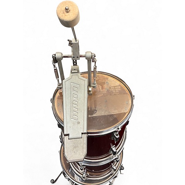 Used 1990s Ludwig 4 Piece Rocker Red Drum Kit
