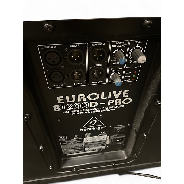 Used Behringer Eurolive B1200D Powered Subwoofer