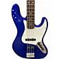 Used Squier Affinity Jazz Bass Metallic Blue Electric Bass Guitar