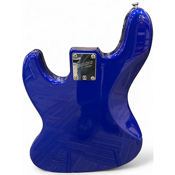 Used Squier Affinity Jazz Bass Metallic Blue Electric Bass Guitar