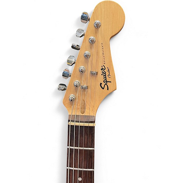 Used Squier Standard Stratocaster Black and White Solid Body Electric Guitar