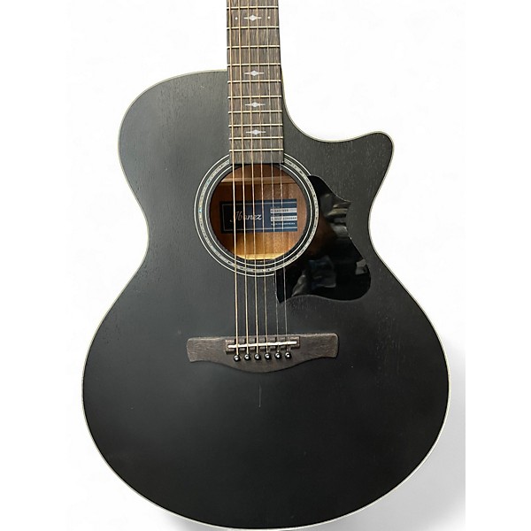 Used Ibanez ae140-wkh Black Acoustic Guitar