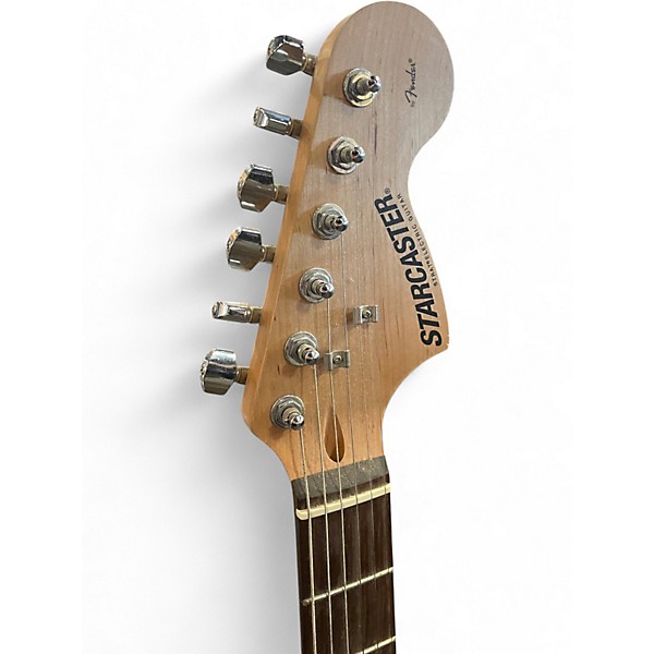 Used Starcaster by Fender Stratocaster Silverburst Solid Body Electric Guitar