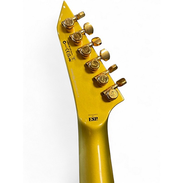 Used ESP LTD Kirk Hammett Signature KH-V Gold Solid Body Electric Guitar