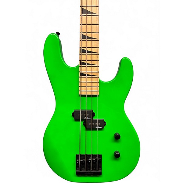 Used Jackson JS Series  Neon Green Electric Bass Guitar