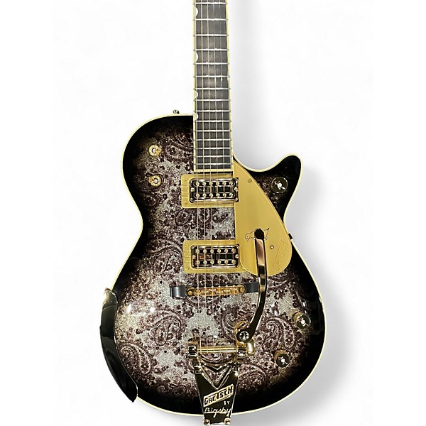 Used 2023 Gretsch Guitars G6134TG LIMITED EDITION PAISLEY PENGUIN BLACK PAISLEY Solid Body Electric Guitar