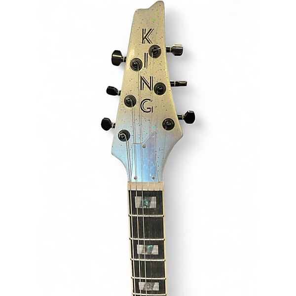 Used King ICEMAN Silver Sparkle Solid Body Electric Guitar