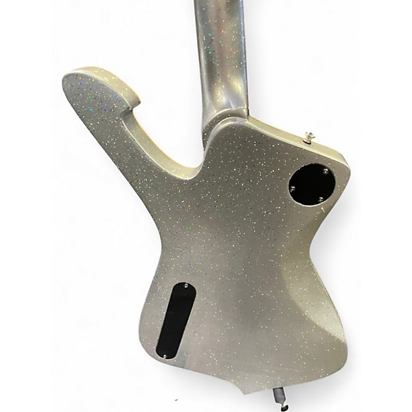 Used King ICEMAN Silver Sparkle Solid Body Electric Guitar