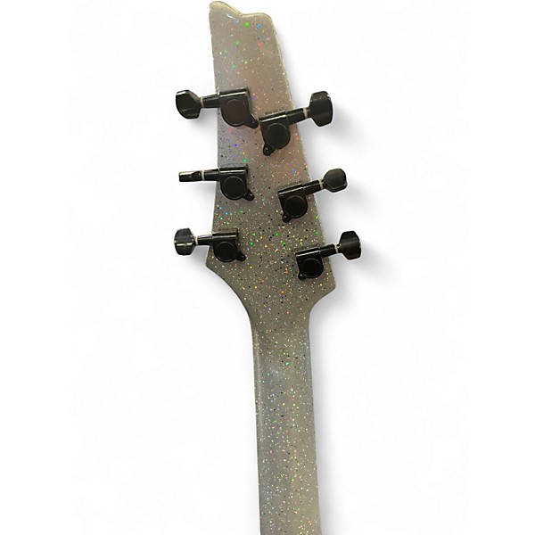Used King ICEMAN Silver Sparkle Solid Body Electric Guitar
