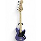 Used Squier Bronco Purple Electric Bass Guitar thumbnail
