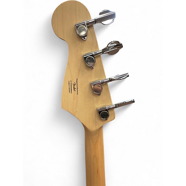 Used Squier Bronco Purple Electric Bass Guitar