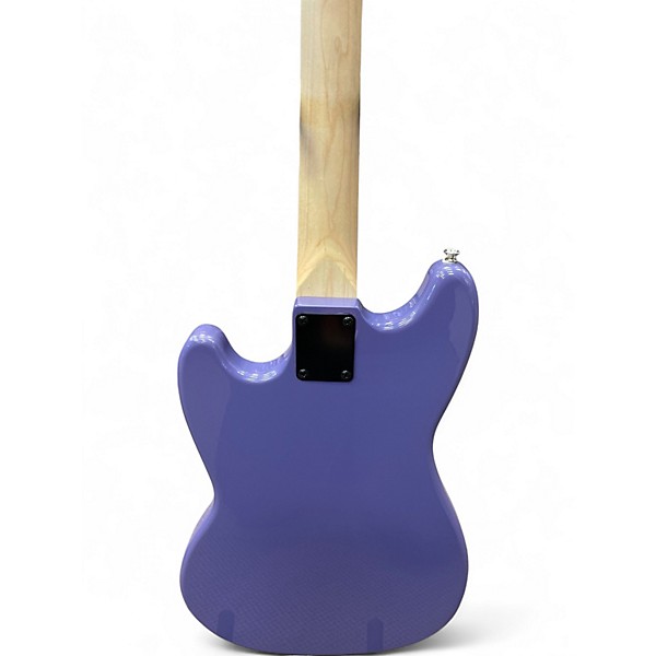 Used Squier Bronco Purple Electric Bass Guitar