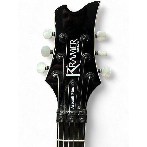 Used Kramer ASSAULT PLUS FR W/EMG Black Solid Body Electric Guitar