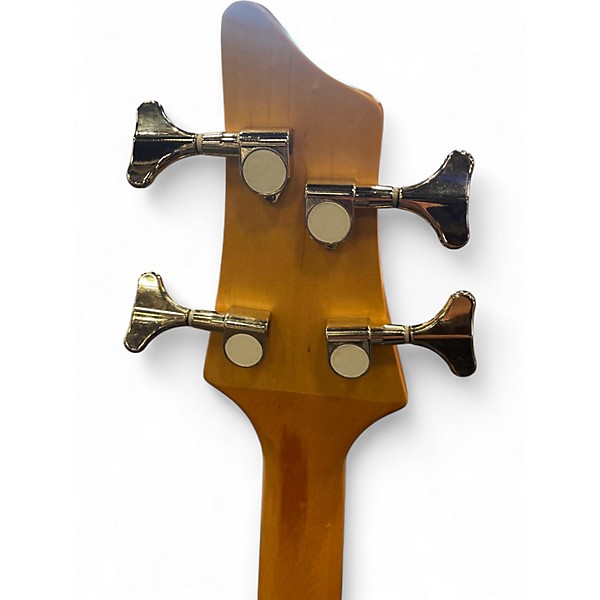 Used Grand 4 String Acrylic Bass Blue Electric Bass Guitar