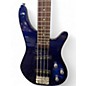 Used Grand 4 String Acrylic Bass Blue Electric Bass Guitar