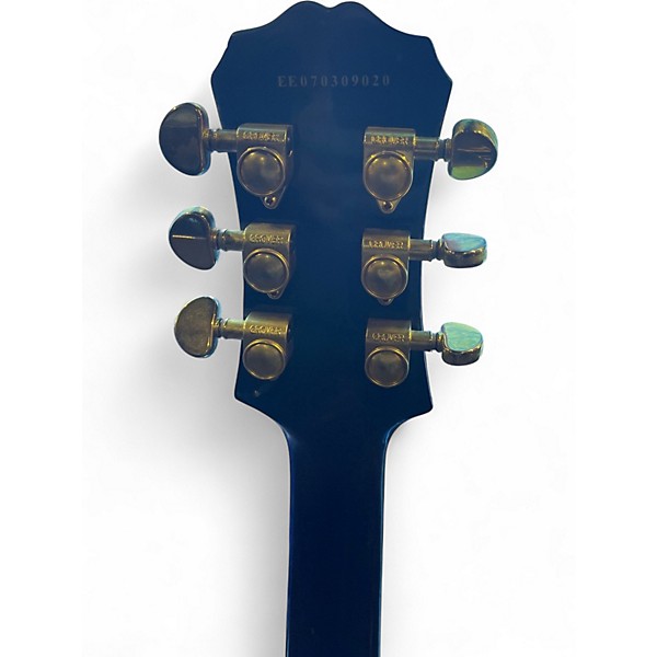 Used Epiphone Les Paul Custom Pro Black and Gold Solid Body Electric Guitar