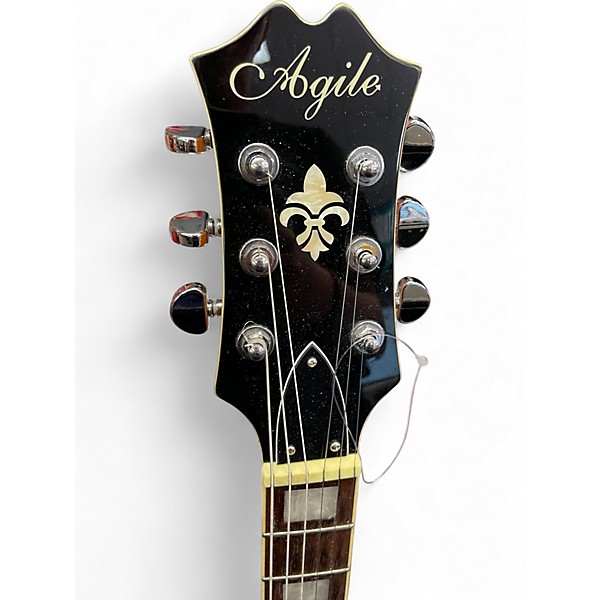 Used Agile COOL CAT Orange Hollow Body Electric Guitar