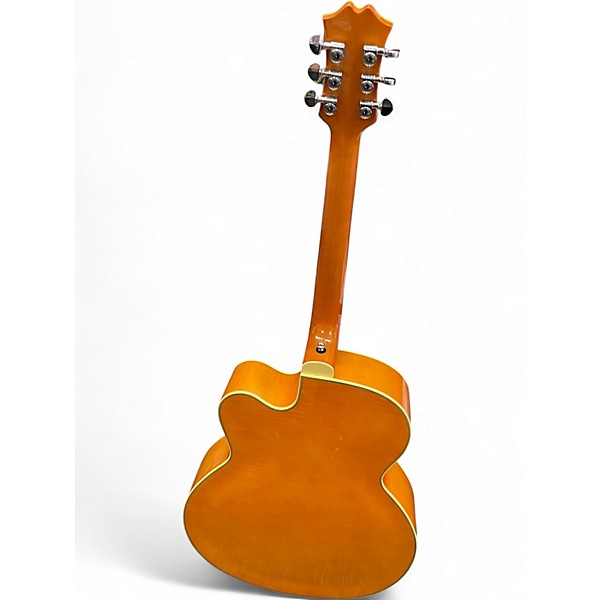 Used Agile COOL CAT Orange Hollow Body Electric Guitar