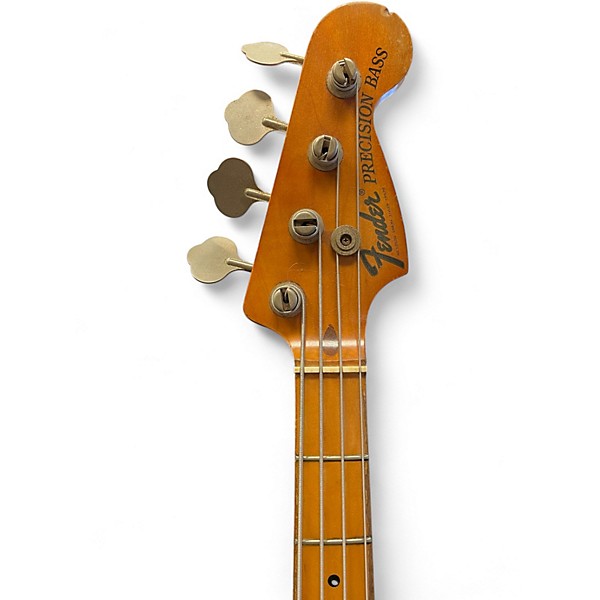 Vintage 1974 Fender Standard Precision Bass 2 Color Sunburst Electric Bass Guitar