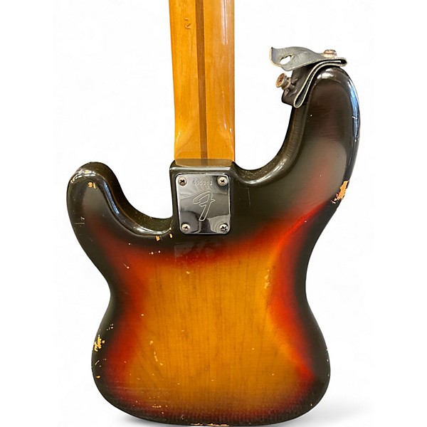 Vintage 1974 Fender Standard Precision Bass 2 Color Sunburst Electric Bass Guitar