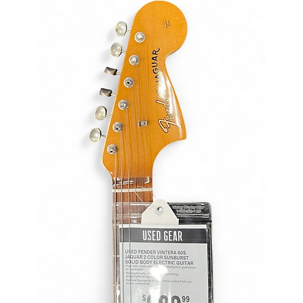 Used Fender Vintera 60s Jaguar 2 Color Sunburst Solid Body Electric Guitar