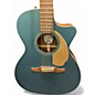 Used Fender Newporter Player Green Acoustic Electric Guitar