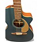 Used Fender Newporter Player Green Acoustic Electric Guitar