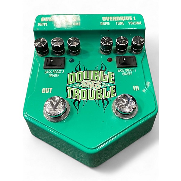 Used Visual Sound V2DT Double Trouble Dual Overdrive Effect Pedal