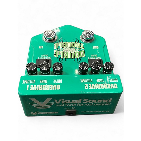 Used Visual Sound V2DT Double Trouble Dual Overdrive Effect Pedal