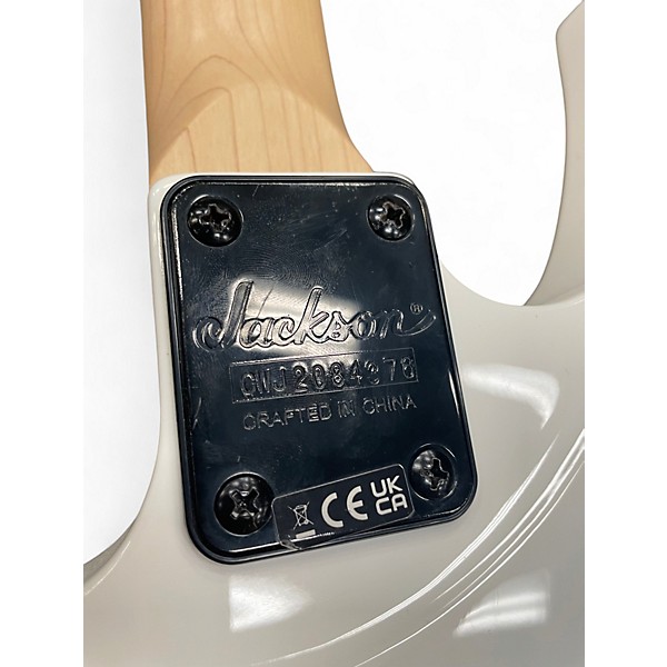 Used Jackson JS22 Dinky White Solid Body Electric Guitar