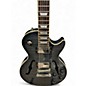 Used Epiphone Les Paul Standard Florentine Pro TRANS BLACK Hollow Body Electric Guitar thumbnail
