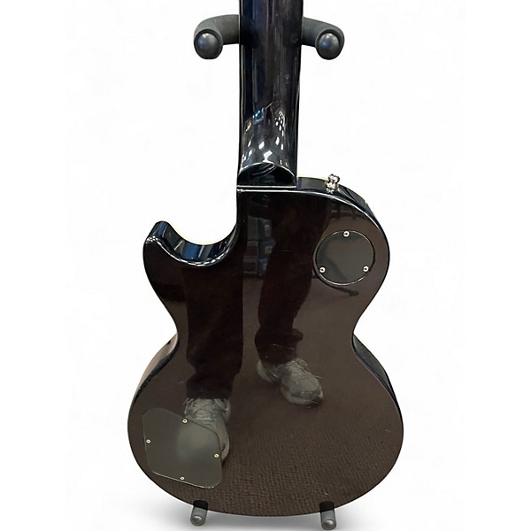 Used Epiphone Les Paul Standard Florentine Pro TRANS BLACK Hollow Body Electric Guitar