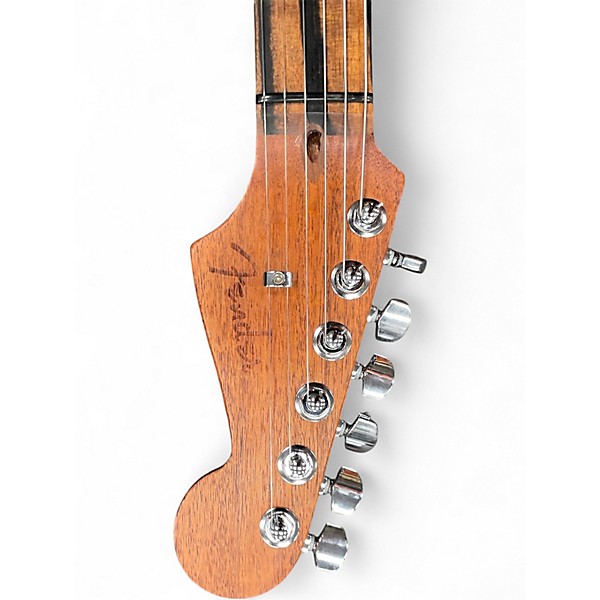 Used Fender Acoustasonic Jazzmaster Arctic White Acoustic Electric Guitar