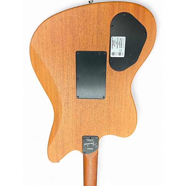 Used Fender Acoustasonic Jazzmaster Arctic White Acoustic Electric Guitar