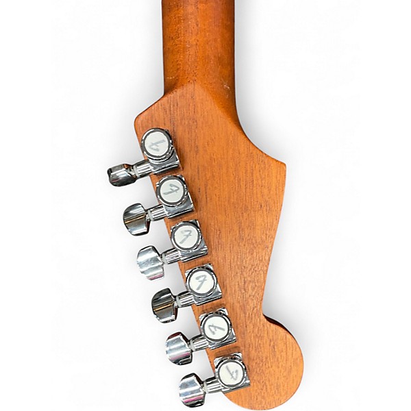 Used Fender Acoustasonic Jazzmaster Arctic White Acoustic Electric Guitar