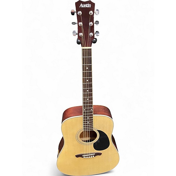 Used Austin AU506 Natural Acoustic Guitar