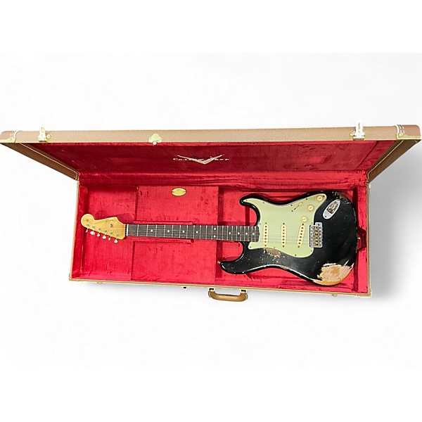 Used Fender W25-1962 STRAT HREL BLACK Solid Body Electric Guitar