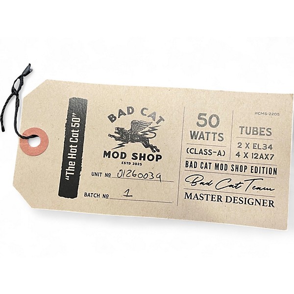 Used Bad Cat HCMS-50 Guitar Power Amp