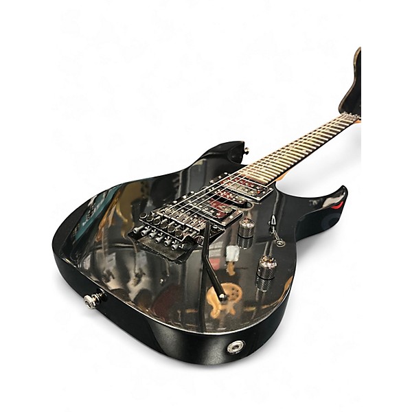 Vintage 1999 Ibanez RG570 Metallic Gray Solid Body Electric Guitar