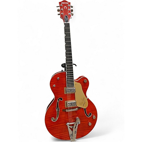 Used Gretsch Guitars G6120TFM-BSNV-ORG Brian Setzer Signature Nashville FLAME MAPLE ORANGE Hollow Body Electric Guitar