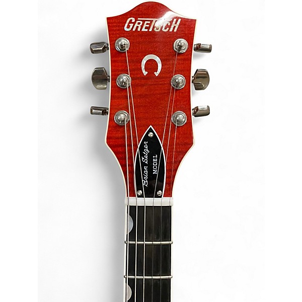 Used Gretsch Guitars G6120TFM-BSNV-ORG Brian Setzer Signature Nashville FLAME MAPLE ORANGE Hollow Body Electric Guitar