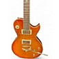 Used Indie FDL Fleur De Lys FLAME SUNBURST Solid Body Electric Guitar thumbnail