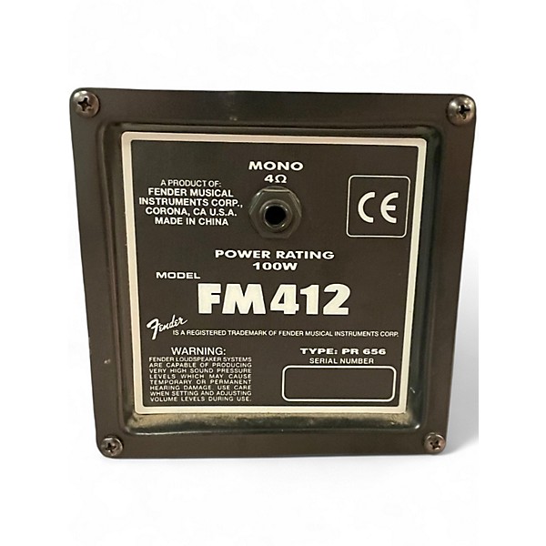 Used Fender FM412 4x12 100W Guitar Cabinet