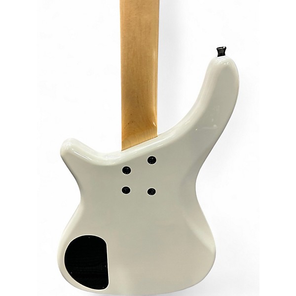 Used Rogue LX200BF Fretless White Electric Bass Guitar