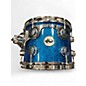 Used DW 10X8 Collector's Series Tom Broken Glass Blue Sparkle Drum thumbnail