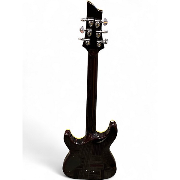 Used Schecter Guitar Research C-1 PLUS Crimson Red Burst Solid Body Electric Guitar